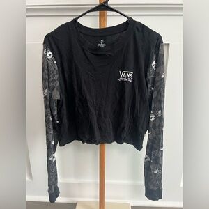 VANS x Disney The Nightmare Before Christmas Jack Long Sleeve Crop Top Medium